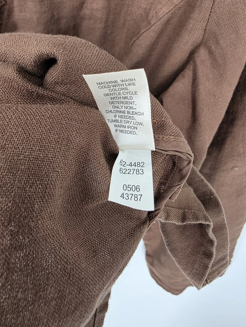 J. Jill Brown Linen Jacket, Sz M